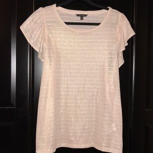 Banana Republic XL Pretty Pink ✨ shimmery Top ✨